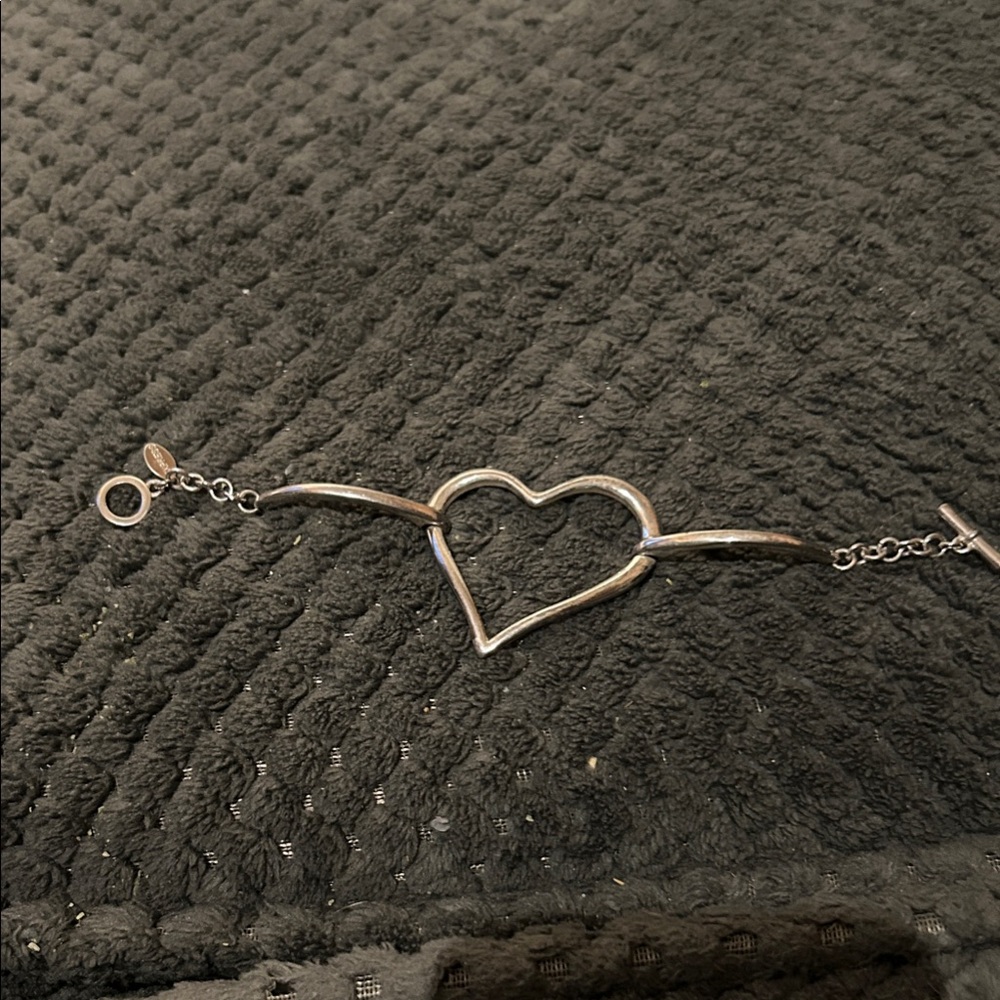Express Silver Heart Bracelet